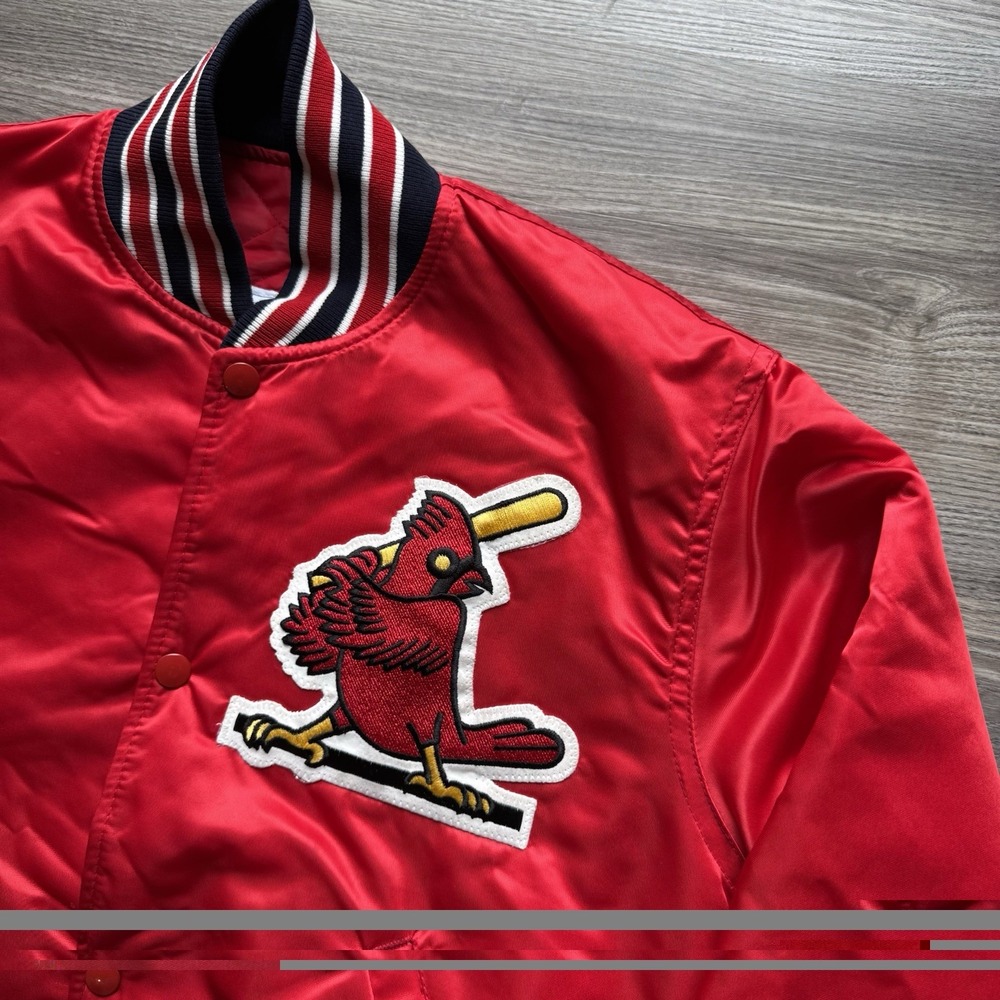 Vintage St. Louis Cardinals Satin Starter Jacket MLB Size Small USA - Picture 2 of 10